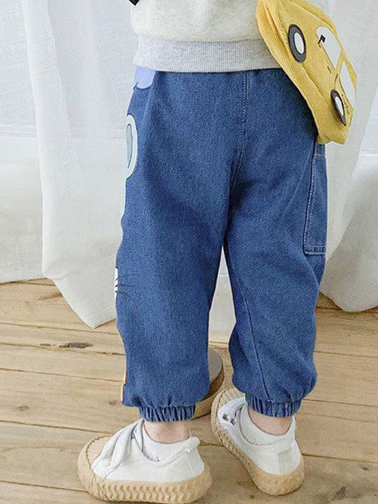 Boys Smart Pure Cotton Joggers Trouser